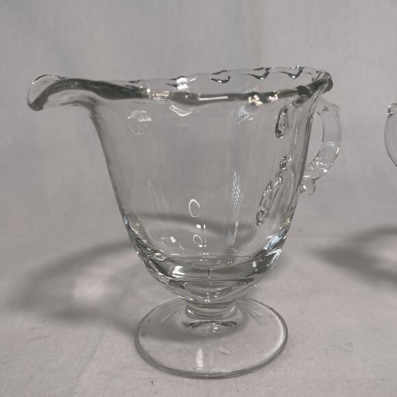 VTG Sugar & Creamer Set, Century by Fostoria Elegant Glass, Beautiful - Picture 2 of 7